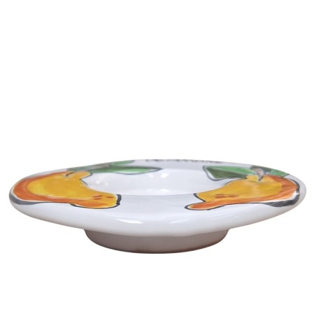 Portalumino candela tealight tondo Folk Limoni Ceramiche De Simone Portalumino candela tealight tondo Folk Limoni Ceramiche De Simone